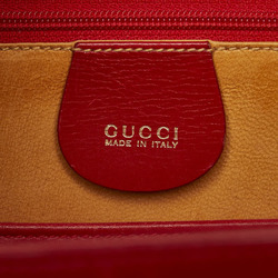 Gucci Bamboo Handbag Shoulder Bag 000.01.0633 Red Leather Women's GUCCI