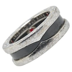 BVLGARI B.zero1 Save the Children 1 Band Ring #46 Silver Black SV925 Women's