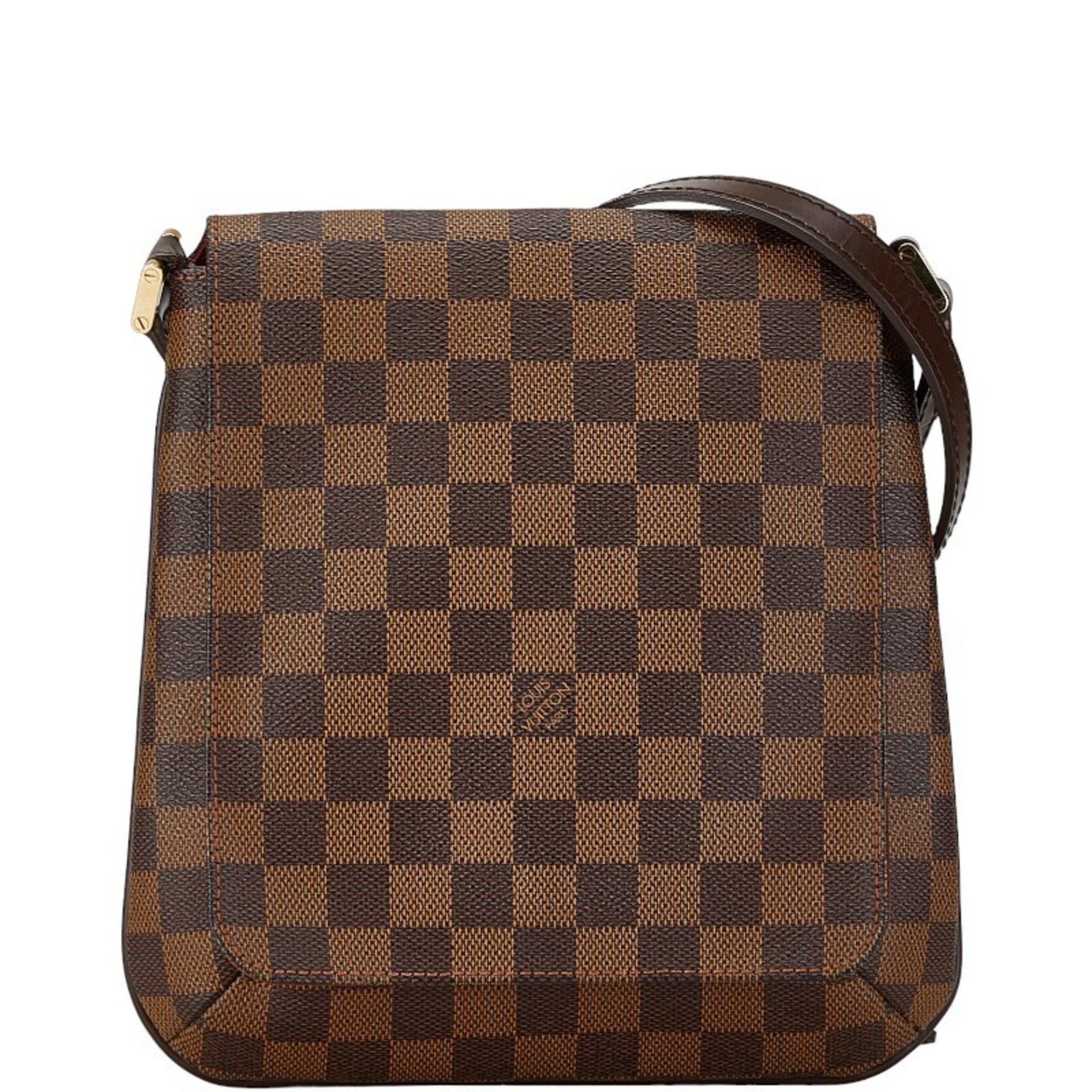 Louis Vuitton Damier Musette Salsa Long Shoulder Bag N51300 Brown PVC Leather Women's LOUIS VUITTON