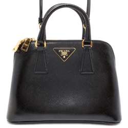 Prada handbag Promenade Patent BL0838 PRADA 2way shoulder bag black