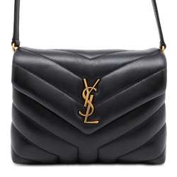 Yves Saint Laurent Saint Laurent Shoulder Bag Lulu Quilted Leather 630951 SAINT LAURENT PARIS Black