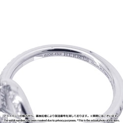 Hermes Ring Echappé Diamond 0.43ct K18WG White Gold Size 51 HERMES