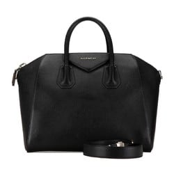 Givenchy Antigona Medium Handbag Shoulder Bag Black Leather Women's