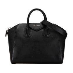 Givenchy Antigona Medium Handbag Shoulder Bag Black Leather Women's