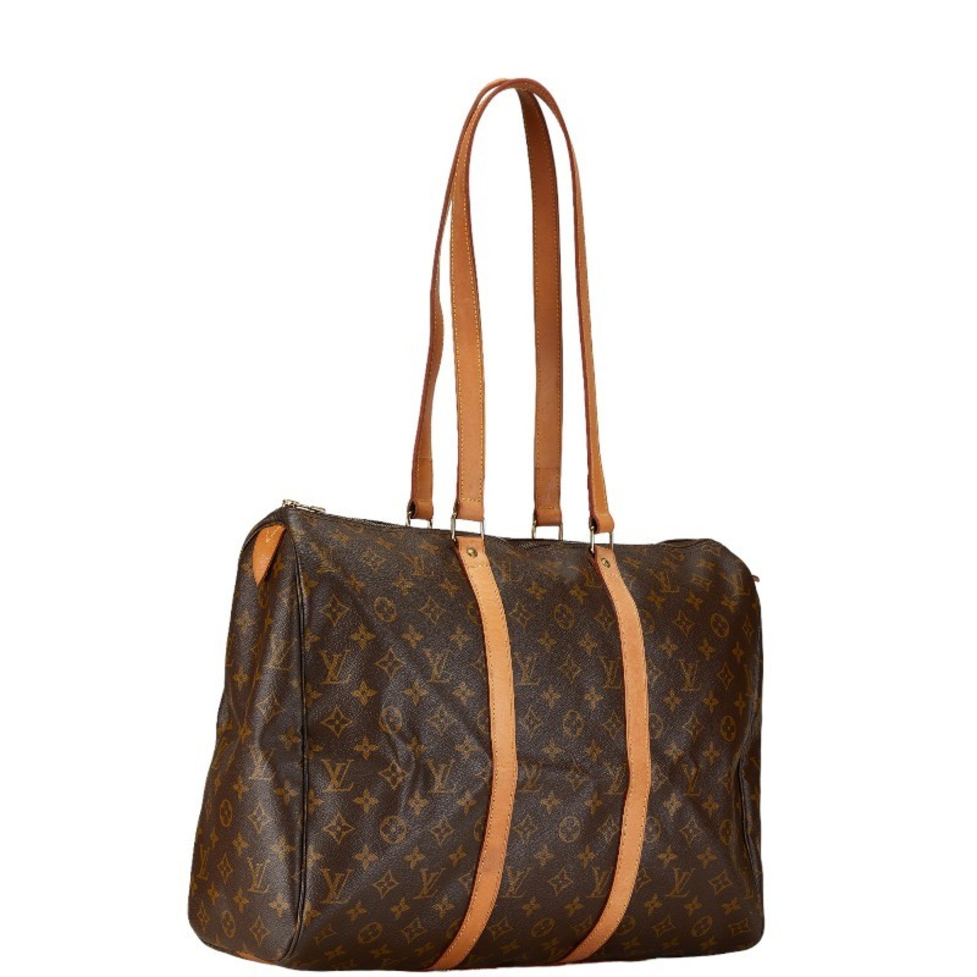 Louis Vuitton Monogram Flanery 45 Boston Bag Shoulder M51115 Brown PVC Leather Women's LOUIS VUITTON