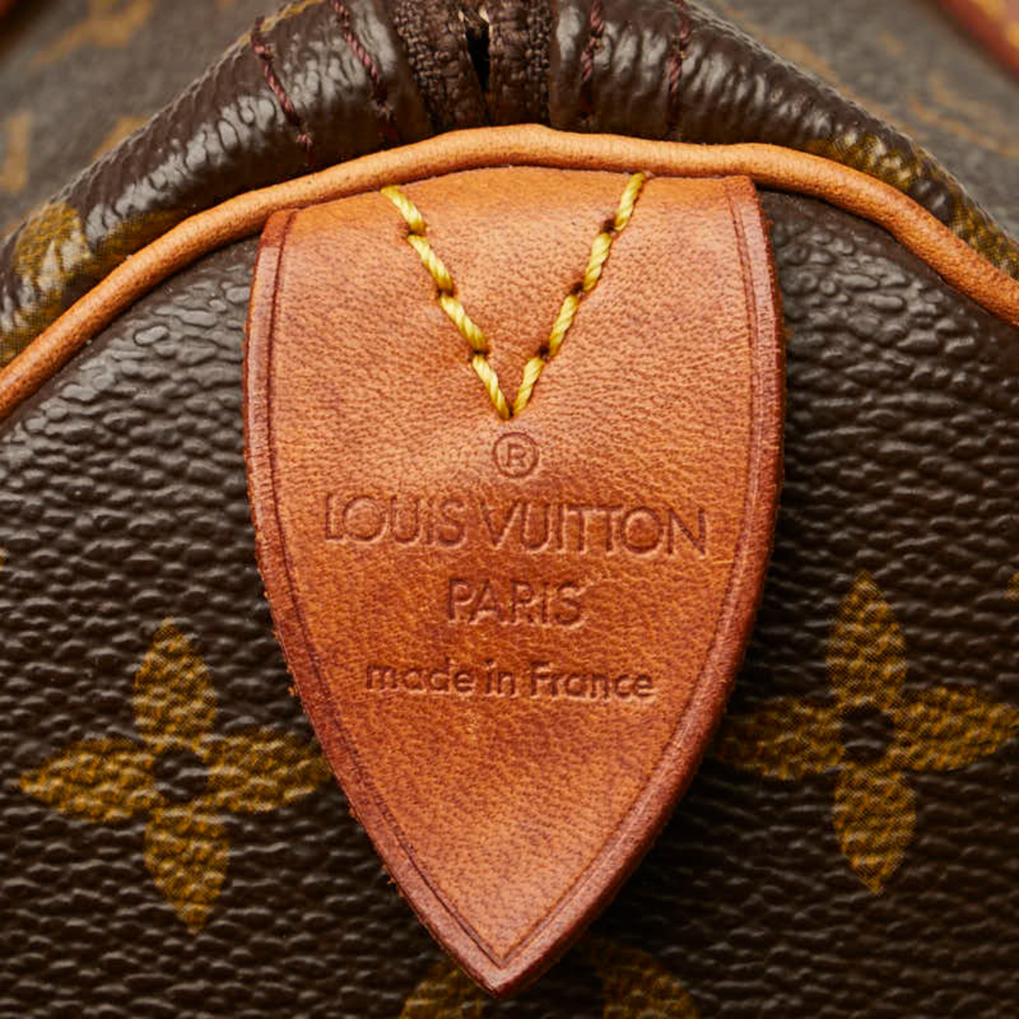 Louis Vuitton Monogram Speedy 35 Handbag Boston Bag M41524 Brown PVC Leather Women's LOUIS VUITTON