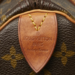 Louis Vuitton Monogram Speedy 35 Handbag Boston Bag M41524 Brown PVC Leather Women's LOUIS VUITTON