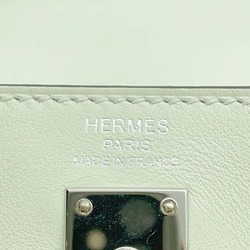 Hermes handbag Kelly 25, in-stitched, Vert Fizz, Swift, U-stamped, 2-way shoulder bag