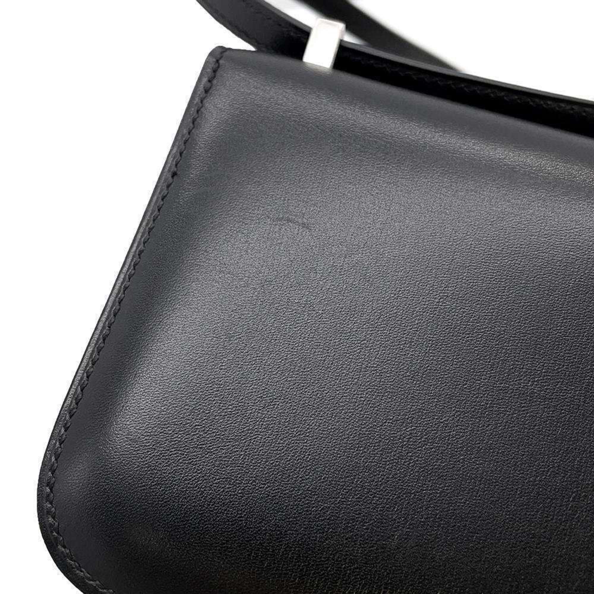 Hermes shoulder bag Micro Constance Black Box calf □M stamp