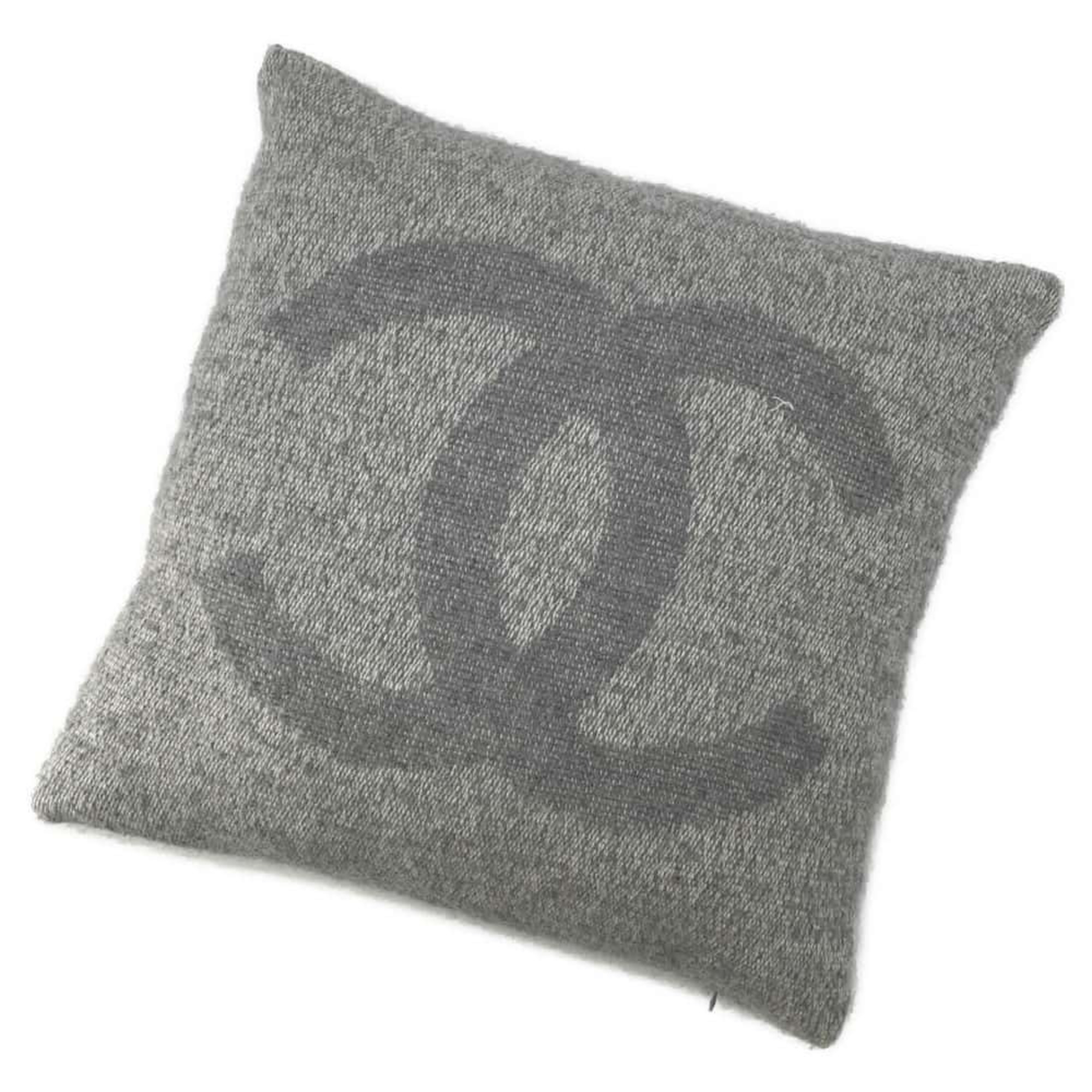 CHANEL Cushion Coco Mark Cashmere Silk