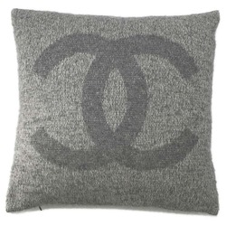 CHANEL Cushion Coco Mark Cashmere Silk