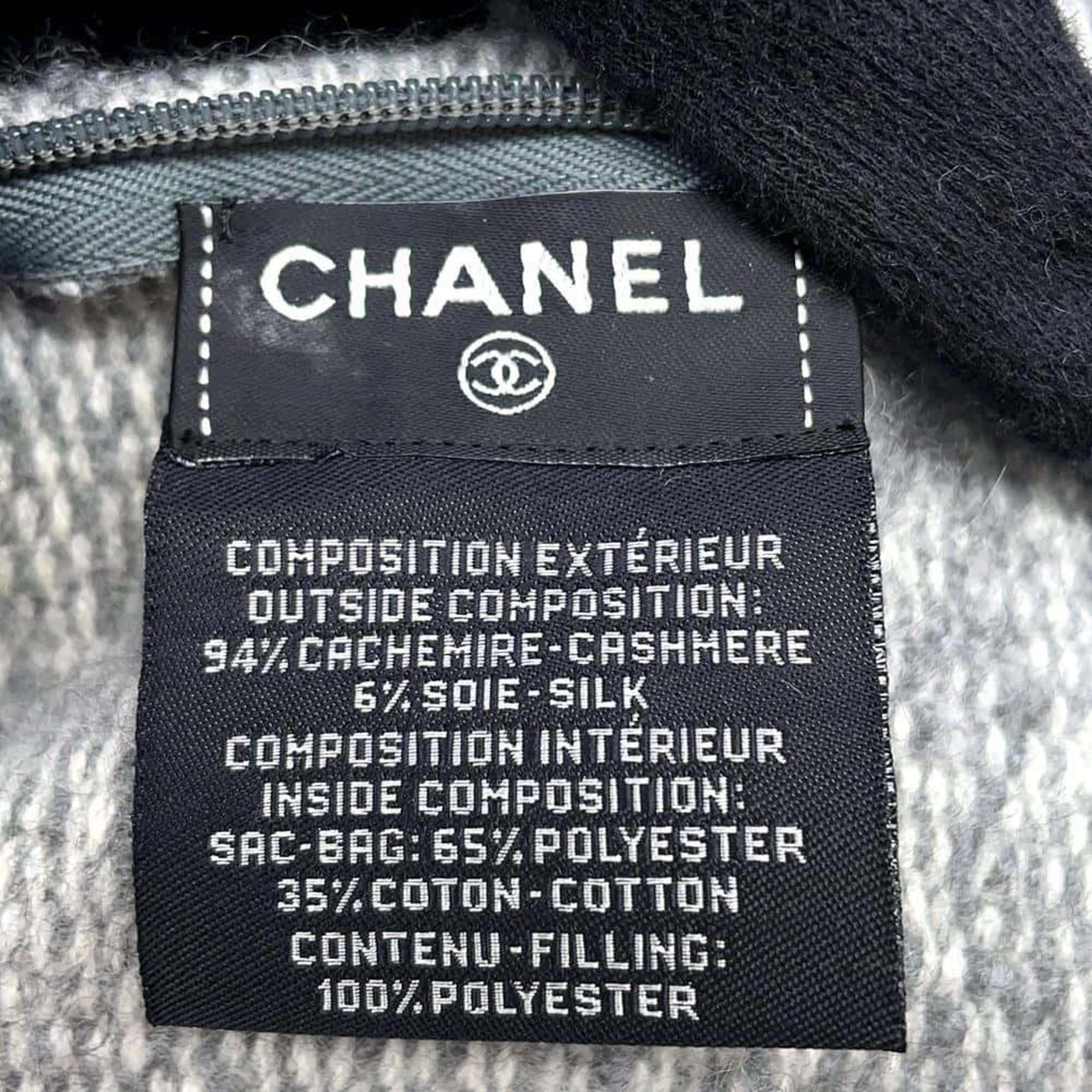 CHANEL Cushion Coco Mark Cashmere Silk