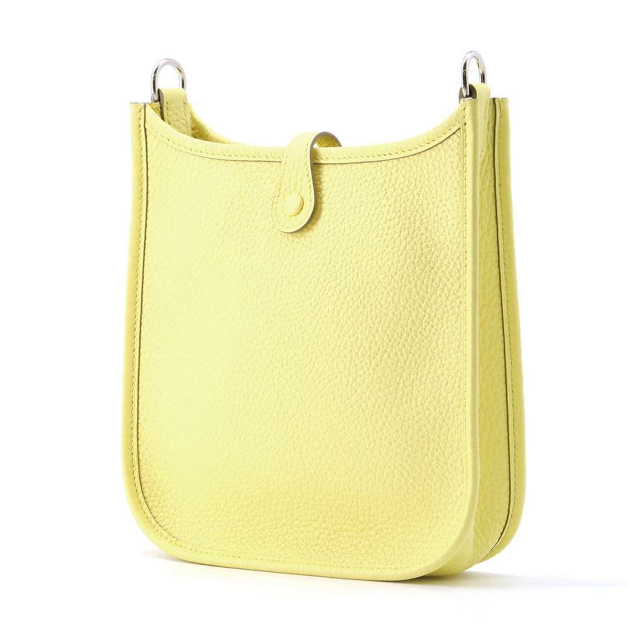 Hermes Evelyn TPM Amazon Limoncello Shoulder Bag Taurillon Clemence B Stamp