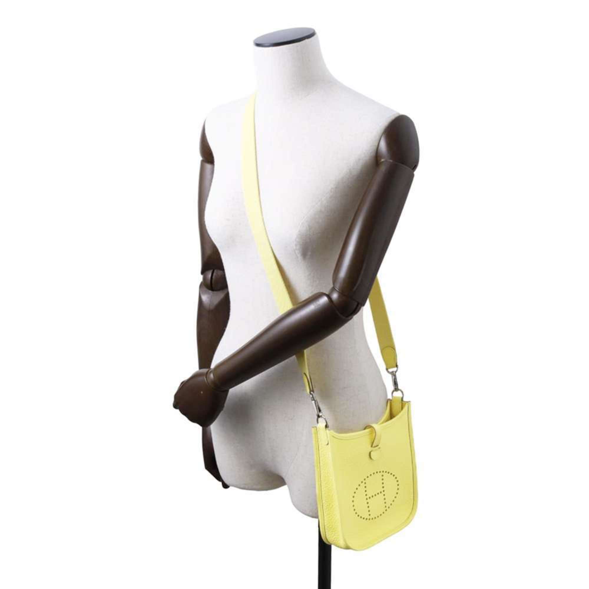 Hermes Evelyn TPM Amazon Limoncello Shoulder Bag Taurillon Clemence B Stamp