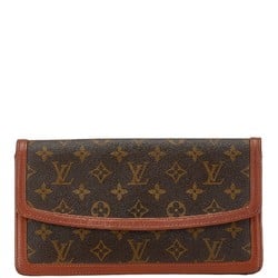 Louis Vuitton Monogram Pochette Dame PM Clutch Bag Second M51812 Brown PVC Leather Women's LOUIS VUITTON