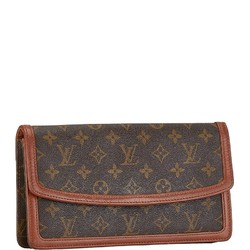 Louis Vuitton Monogram Pochette Dame PM Clutch Bag Second M51812 Brown PVC Leather Women's LOUIS VUITTON