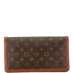 Louis Vuitton Monogram Pochette Dame PM Clutch Bag Second M51812 Brown PVC Leather Women's LOUIS VUITTON