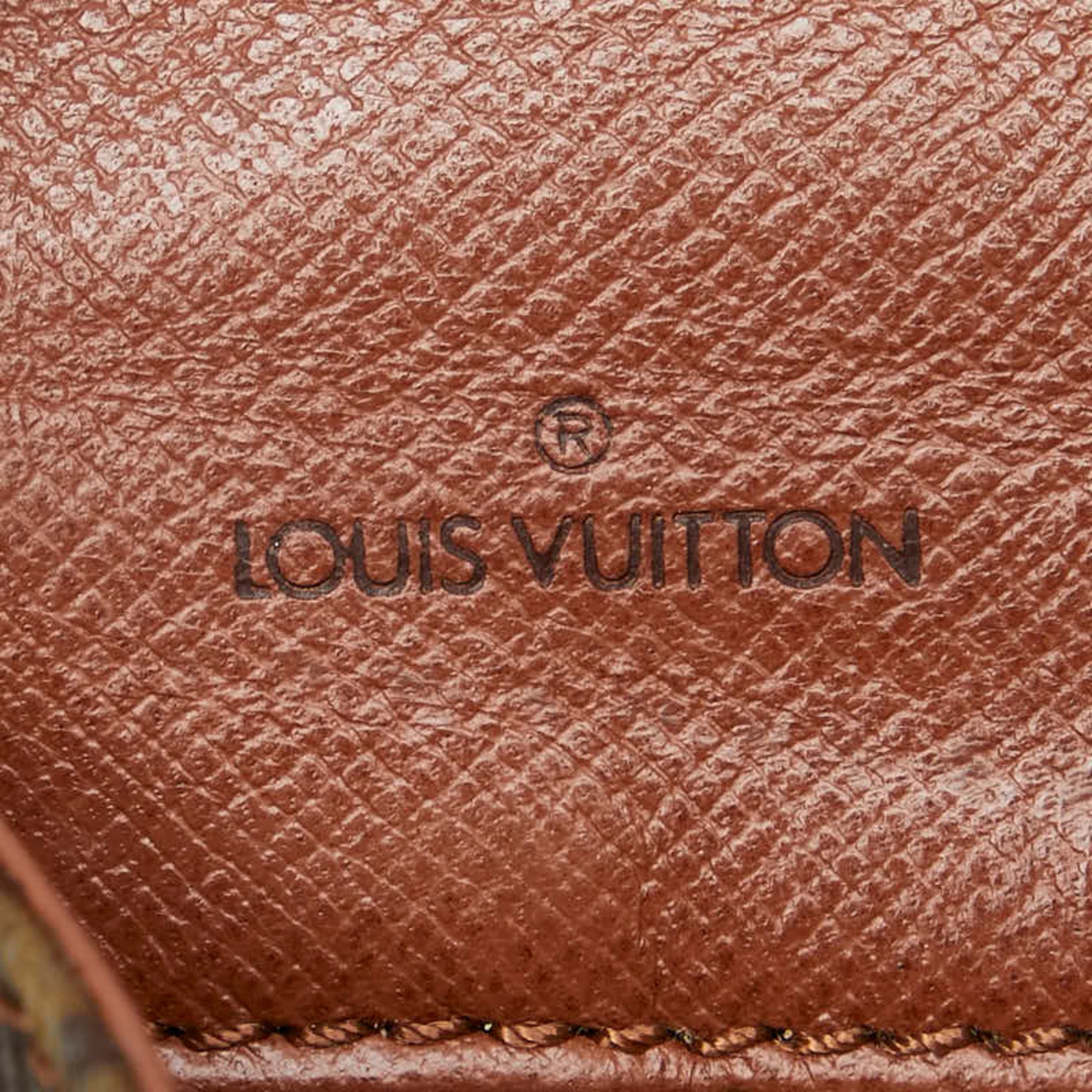 Louis Vuitton Monogram Pochette Dame PM Clutch Bag Second M51812 Brown PVC Leather Women's LOUIS VUITTON