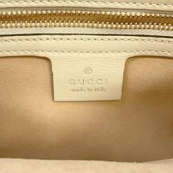 Gucci Shoulder Bag Horsebit 1955 GG Supreme Small 645454 GUCCI White