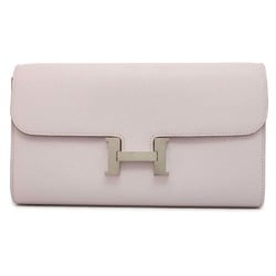 Hermes Long Wallet Constance To Go Mauve Pale Evercolor B Stamp