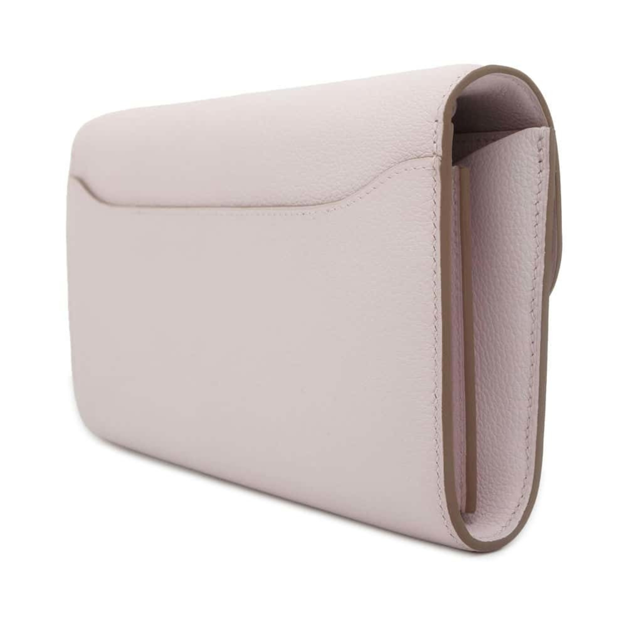 Hermes Long Wallet Constance To Go Mauve Pale Evercolor B Stamp