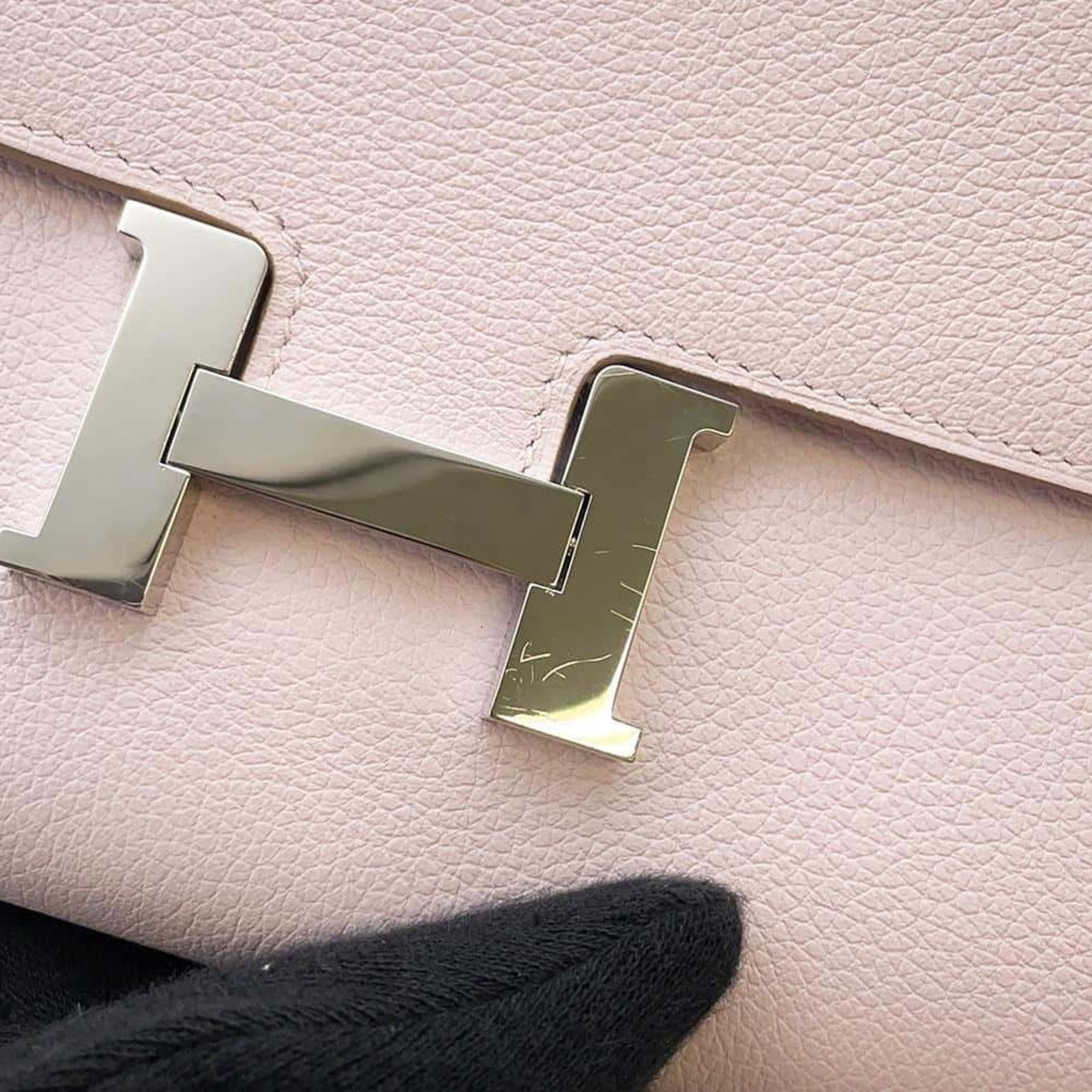 Hermes Long Wallet Constance To Go Mauve Pale Evercolor B Stamp