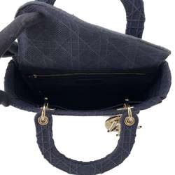 Christian Dior Handbag Lady D-Lite Canvas 2-way Shoulder Bag