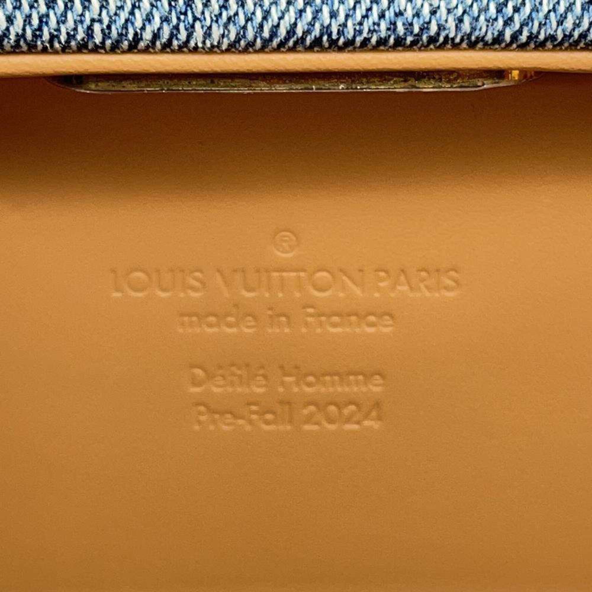 Louis Vuitton Handbag Handle Trunk Damier Denim N40626 LOUIS VUITTON Bag 2way Shoulder