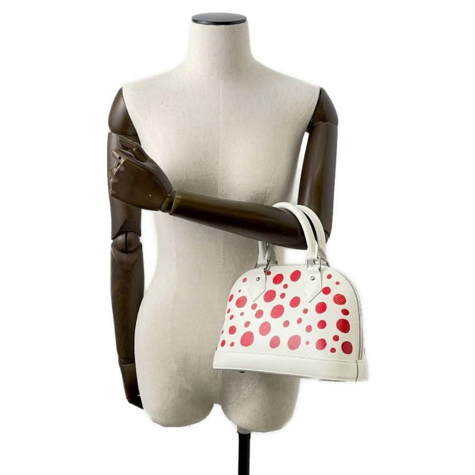 Louis Vuitton Handbag Epi Infinity Dot Alma BB LVxYK M21712 2way Shoulder White Yayoi Kusama