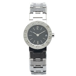 BVLGARI Watch BB23SS Quartz Black Dial Stainless Steel Women's