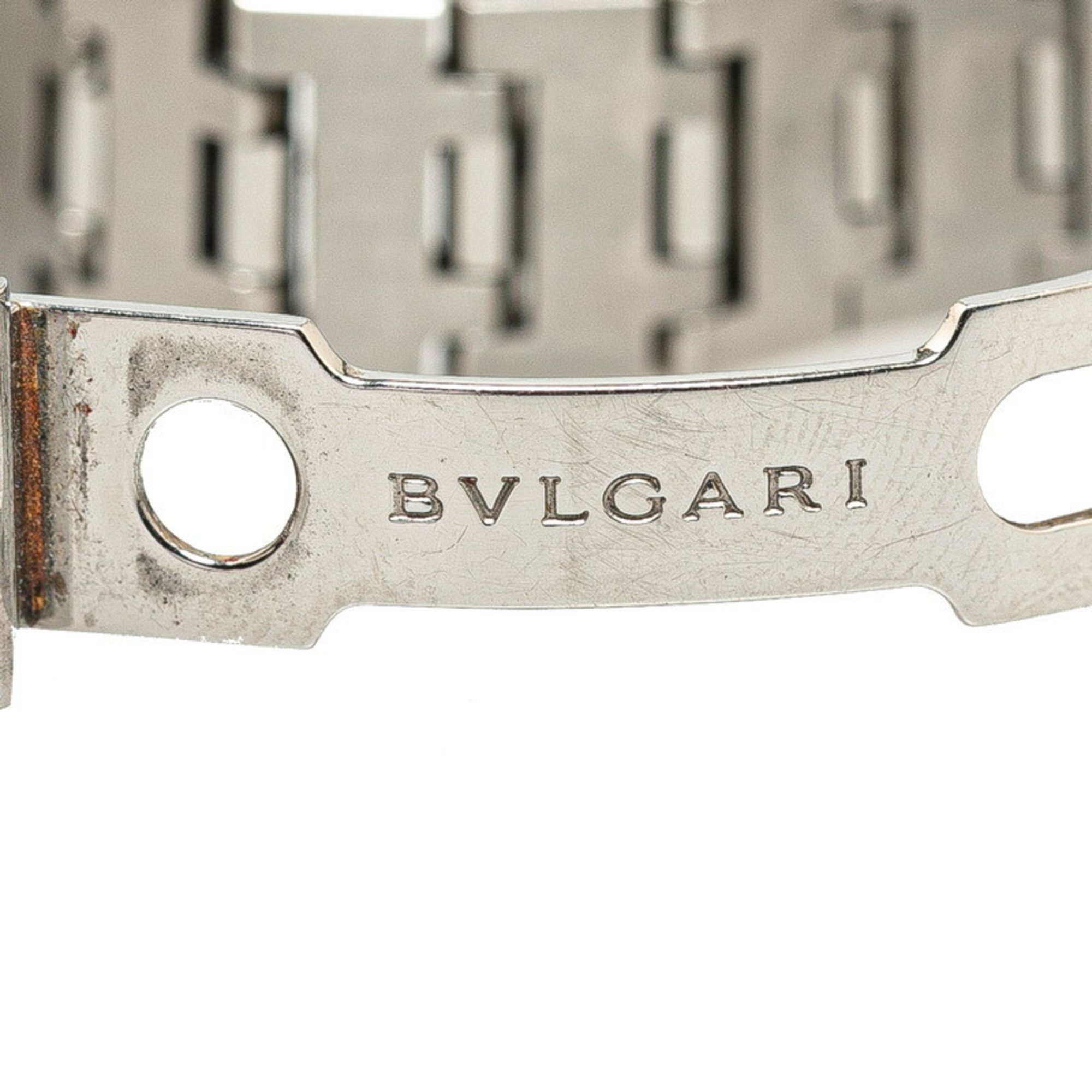 BVLGARI Watch BB23SS Quartz Black Dial Stainless Steel Women's