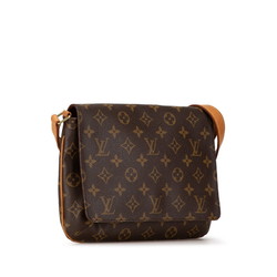 Louis Vuitton Monogram Musette Tango Short Shoulder Bag Handbag M51257 Brown PVC Leather Women's LOUIS VUITTON