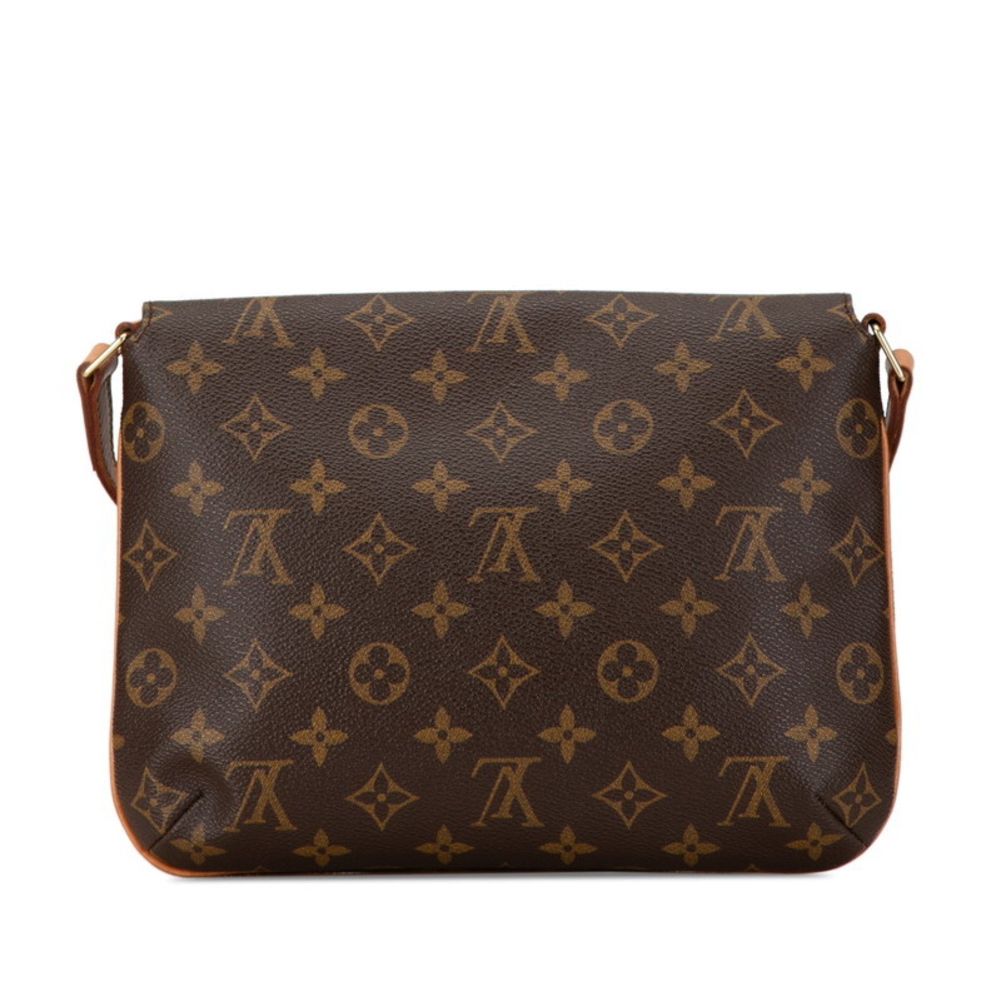 Louis Vuitton Monogram Musette Tango Short Shoulder Bag M51257 Brown PVC Leather Women's LOUIS VUITTON