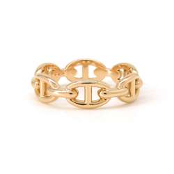 Hermes Ring Chaine d'Ancre Anchaene PM K18PG Pink Gold Size 53 HERMES