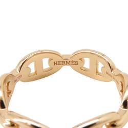 Hermes Ring Chaine d'Ancre Anchaene PM K18PG Pink Gold Size 53 HERMES