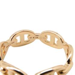 Hermes Ring Chaine d'Ancre Anchaene PM K18PG Pink Gold Size 53 HERMES