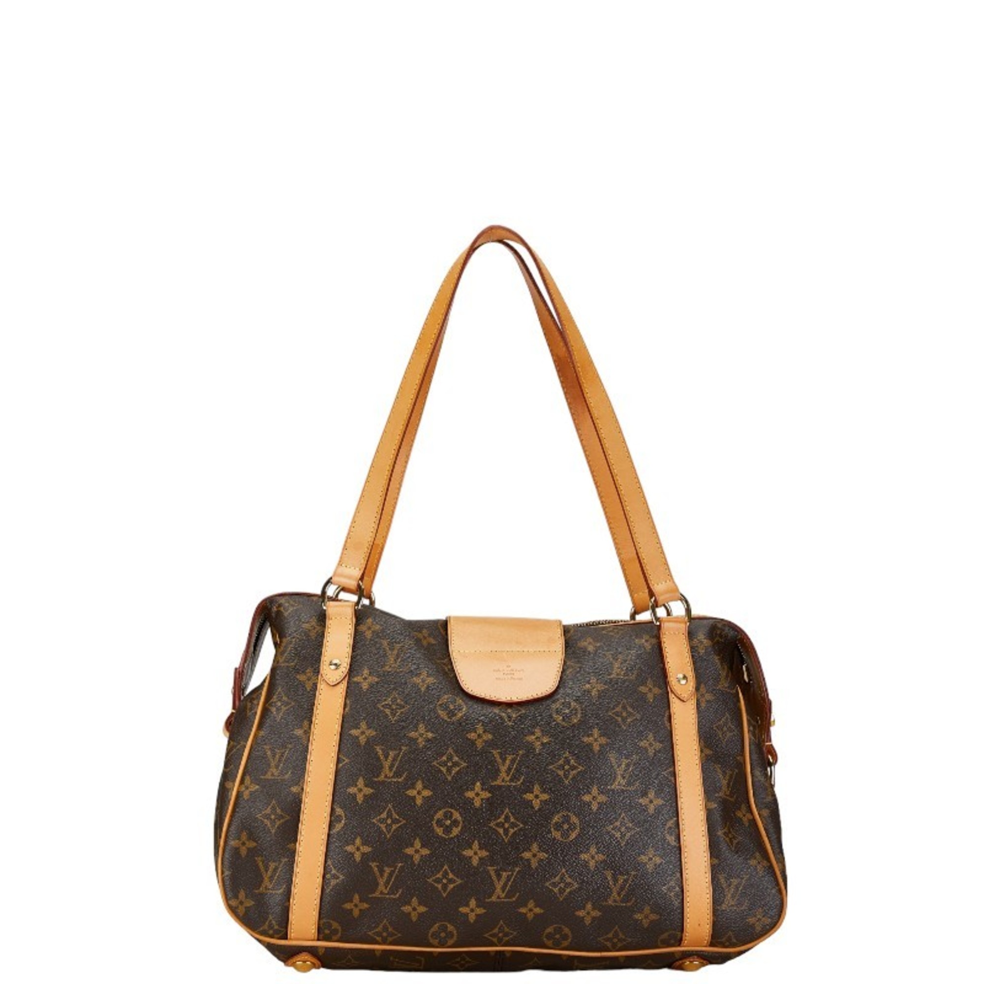 Louis Vuitton Monogram Stresa PM Handbag Shoulder Bag M51186 Brown PVC Leather Women's LOUIS VUITTON