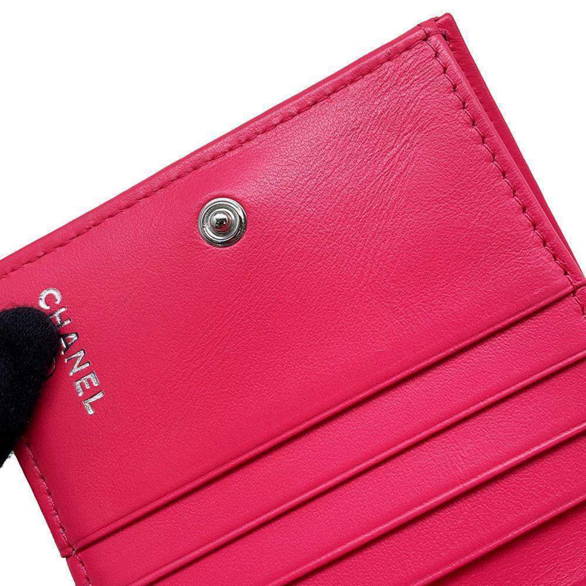 Chanel Bi-fold Wallet Coco Mark Caviar Skin AP3828 CHANEL