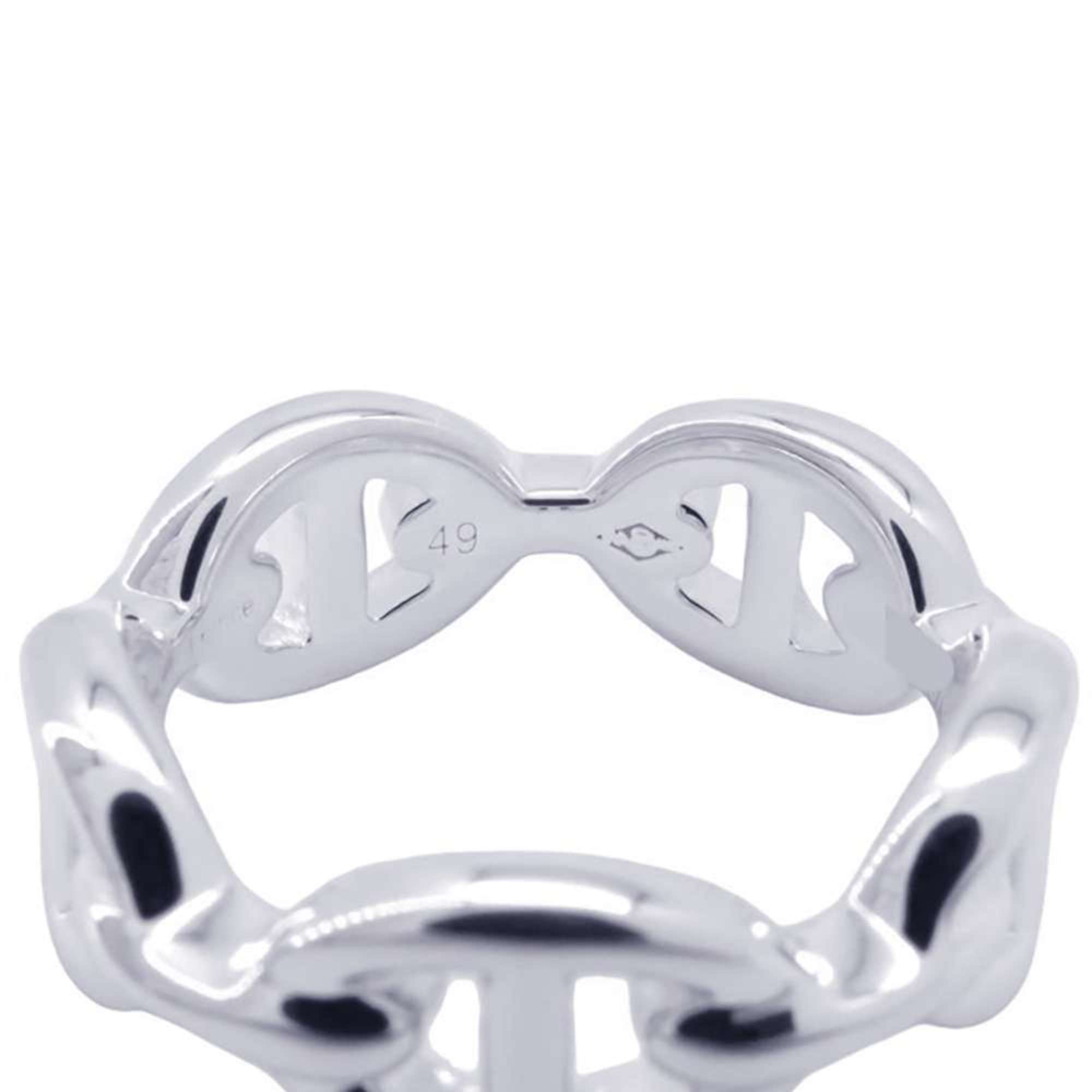 Hermes Ring Chaine d'Ancre Anchaene PM SV925 Silver Size 49 HERMES