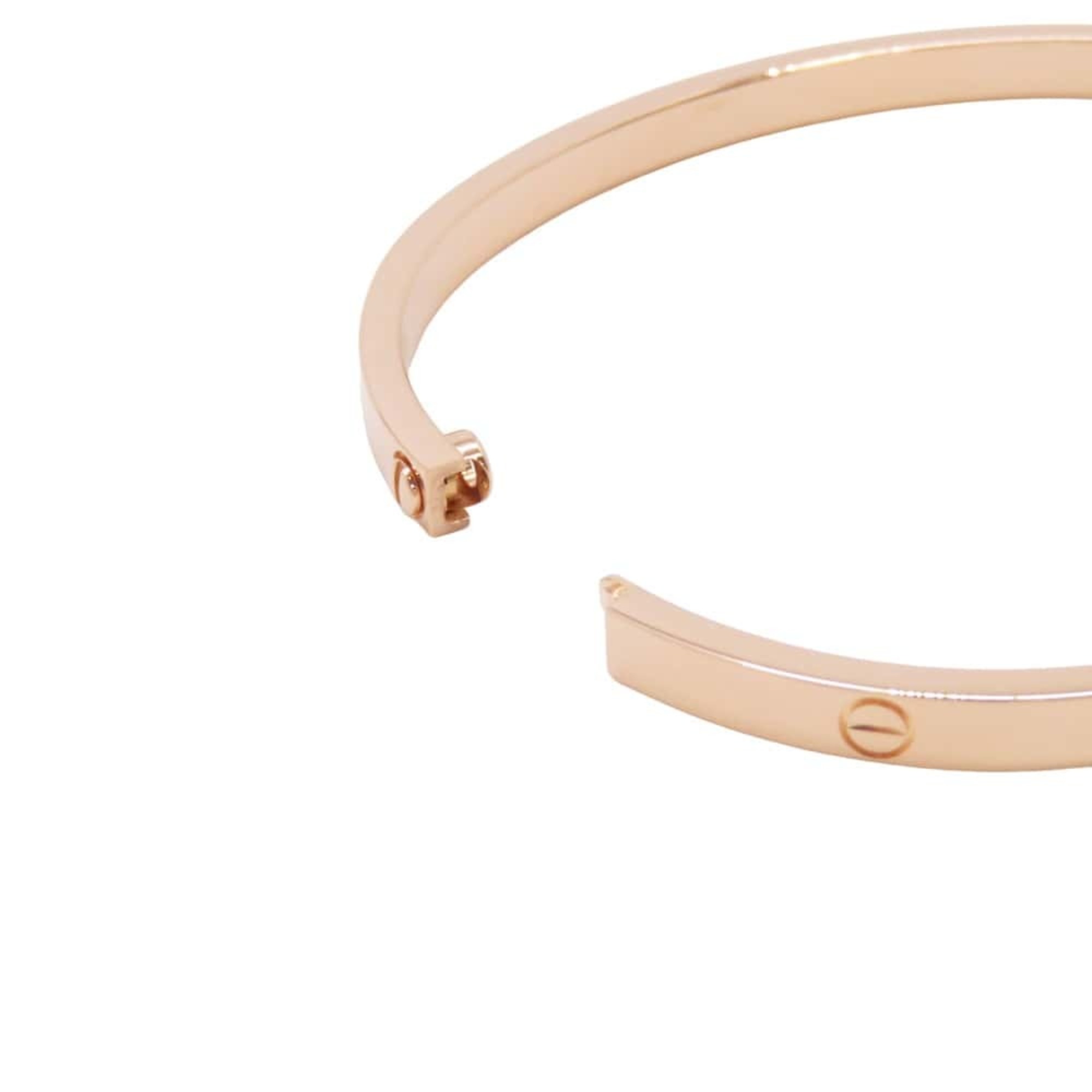 Cartier Bracelet Love SM K18PG Pink Gold Size 16 B6047316