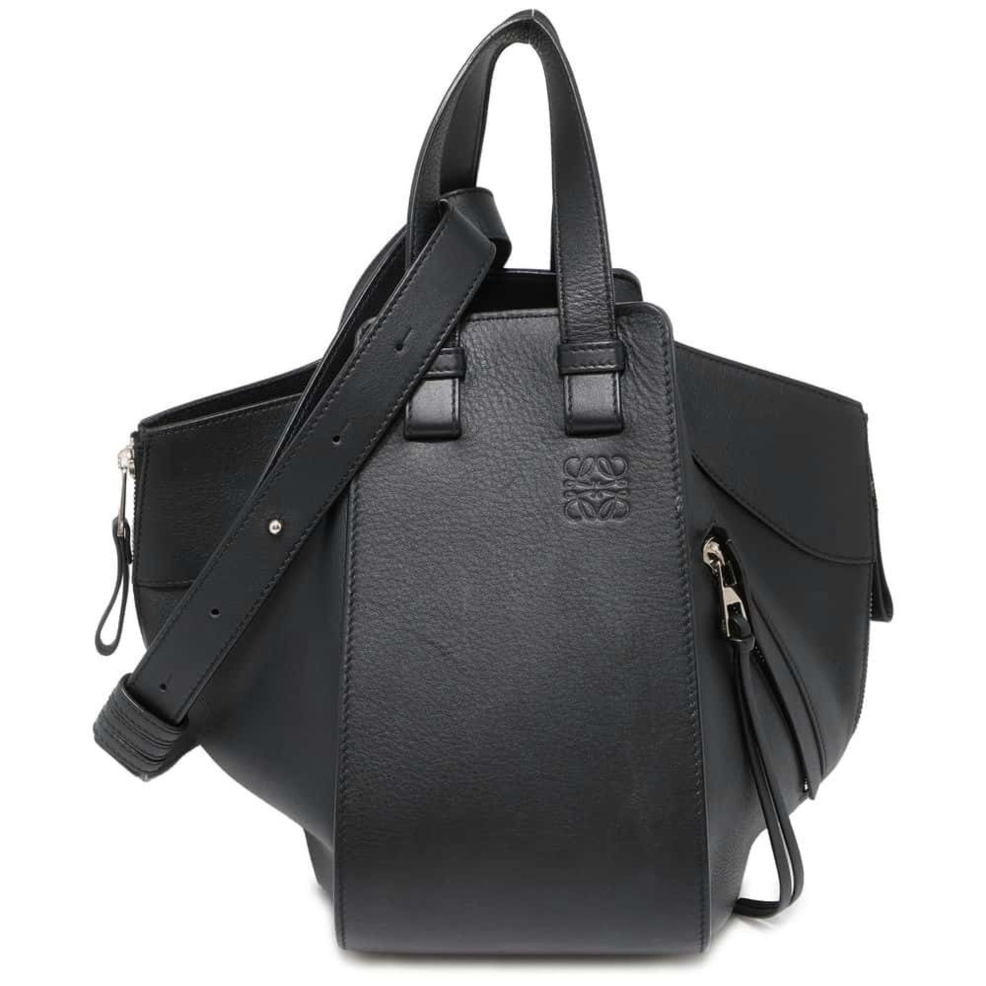 LOEWE Handbag Hammock Small Leather 387.30.S35 2way Shoulder Bag Black