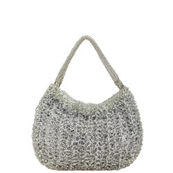 ANTEPRIMA BRILLANTE Sequin Wire Tote Bag Silver Vinyl Sequins Women's