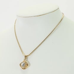 Yves Saint Laurent YSL Gold Stone Necklace Women's EEM 0731-E3