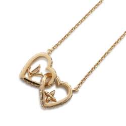 Louis Vuitton Necklace My LV Love Rhinestone Heart M01733