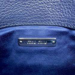 Miu Miu Miu Shoulder Bag Matelasse Crystal Jewel Denim 5BH012 MIUMIU