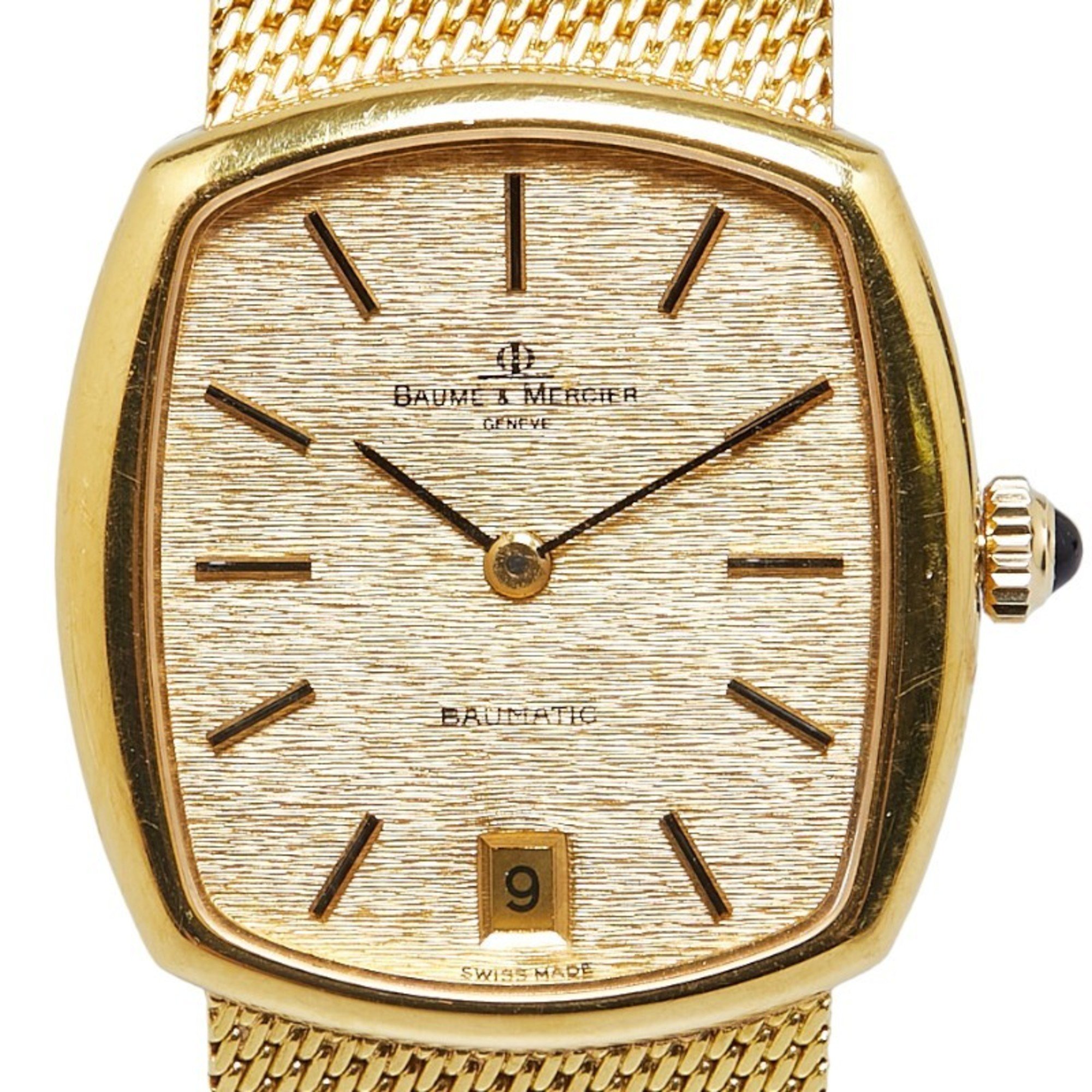 Baume & Mercier BAUMATIC Baumatic Watch Gold Dial K18YG Yellow Men's