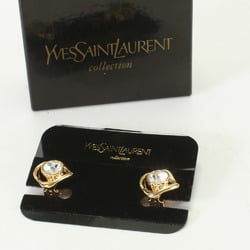 Yves Saint Laurent YSL Bejeweled Earrings Gold Women's EEM 0726-E4