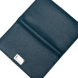 FENDI Peekaboo Selleria Long Wallet Billfold Blue Leather Women's