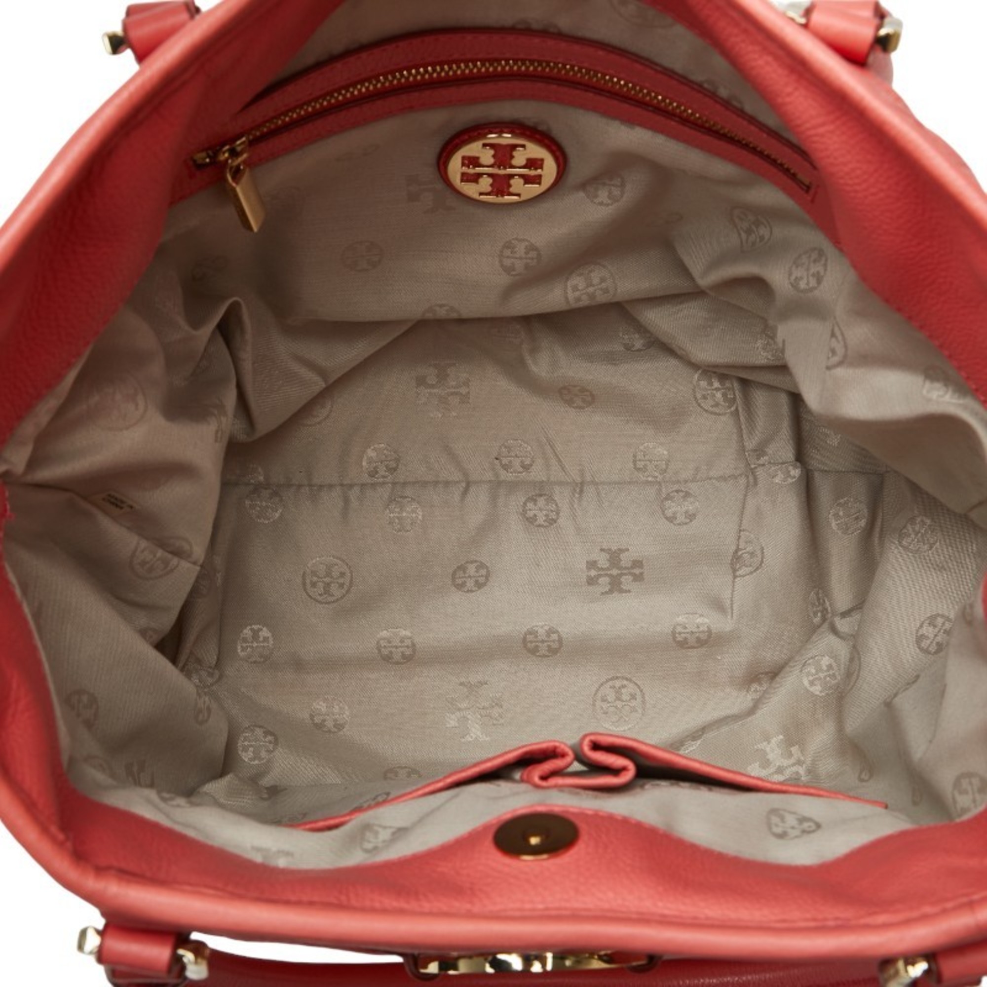 Tory Burch Amanda handbag, pink leather, women's