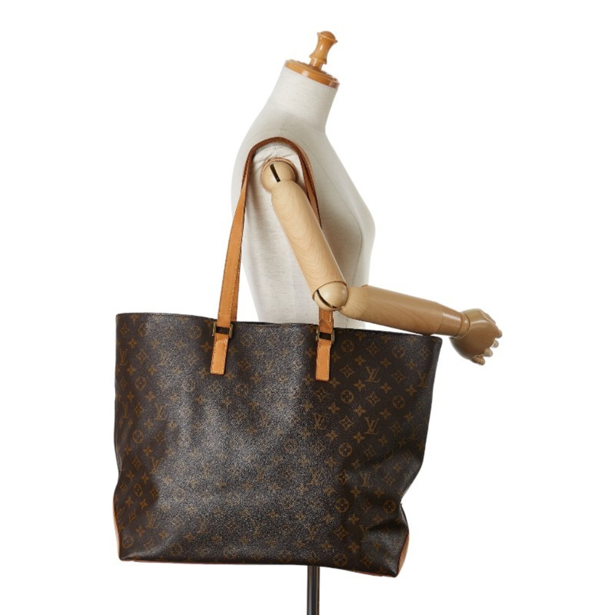 Louis Vuitton Monogram Cavallo Tote Bag Shoulder M51152 Brown PVC Leather Women's LOUIS VUITTON